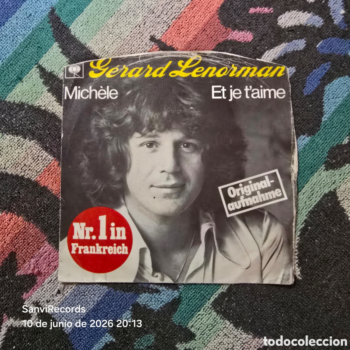Discos de vinilo: [SINGLE] G&Eacute;RARD LENORMAN: MICH&Egrave;LE - ET JE T'AIME (CBS) (1976)