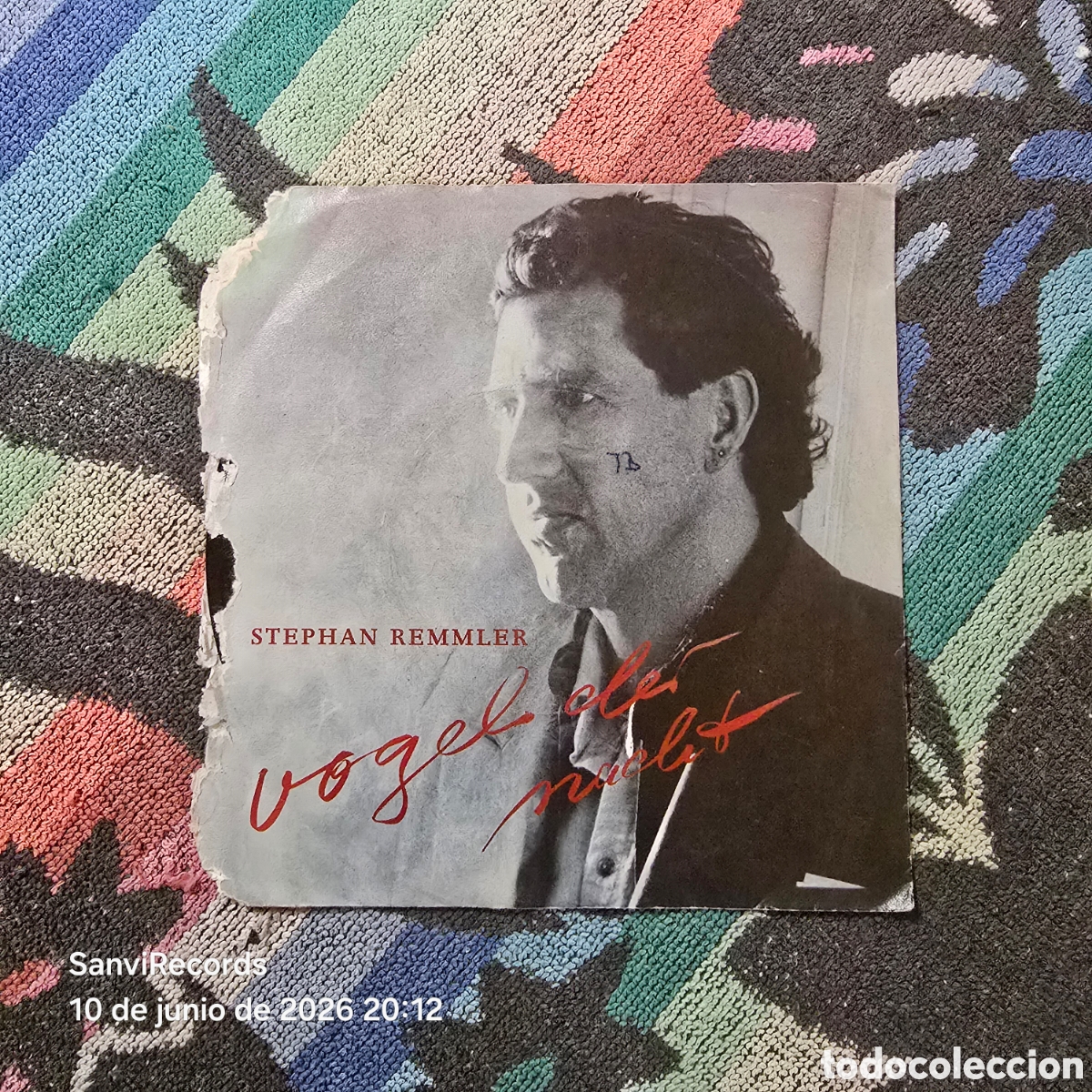 Discos de vinilo: [SINGLE] STEPHAN REMMLER: VOGEL DER NACHT - TROMMELN DER NACHT (GEMA) (1986)