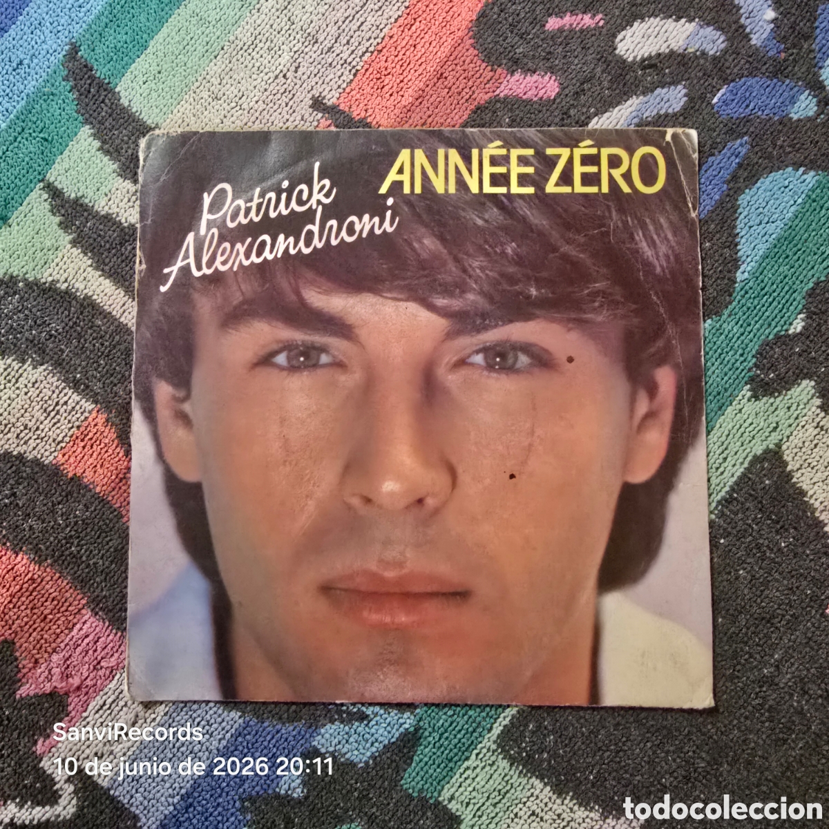 Discos de vinilo: [SINGLE] PATRICK ALEXANDRONI: ANN&Eacute;E Z&Eacute;RO - JE T'AIME ENCORE (CBS) (1983)