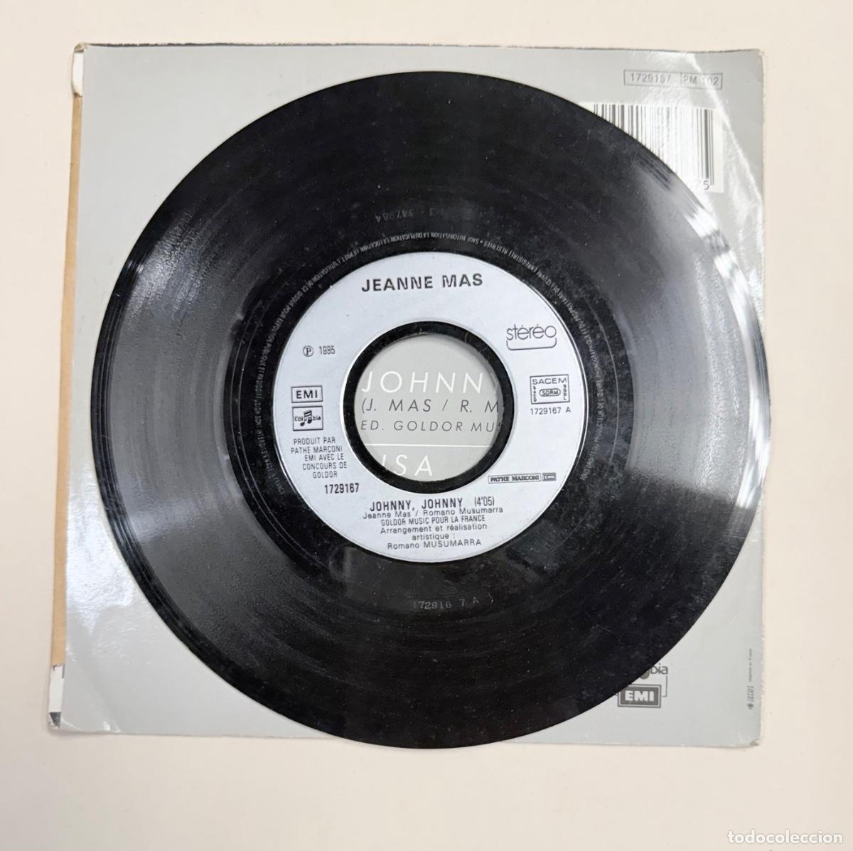 Discos de vinilo: Jeanne Mas - Johnny Johnny - Foto 3
