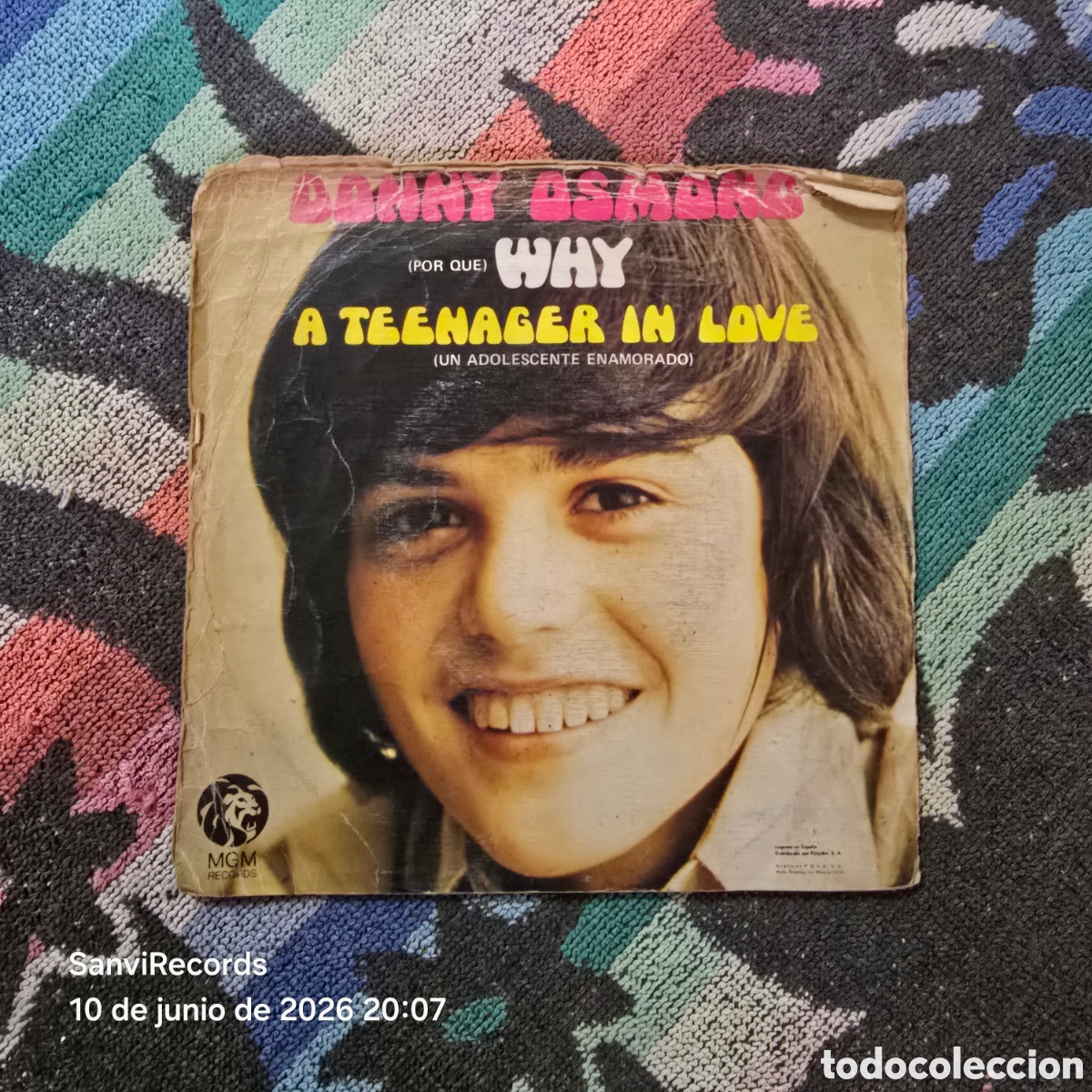 Discos de vinilo: [SINGLE] DONNY OSMOND: WHY - A TEENAGER IN LOVE (MGM) (1972)