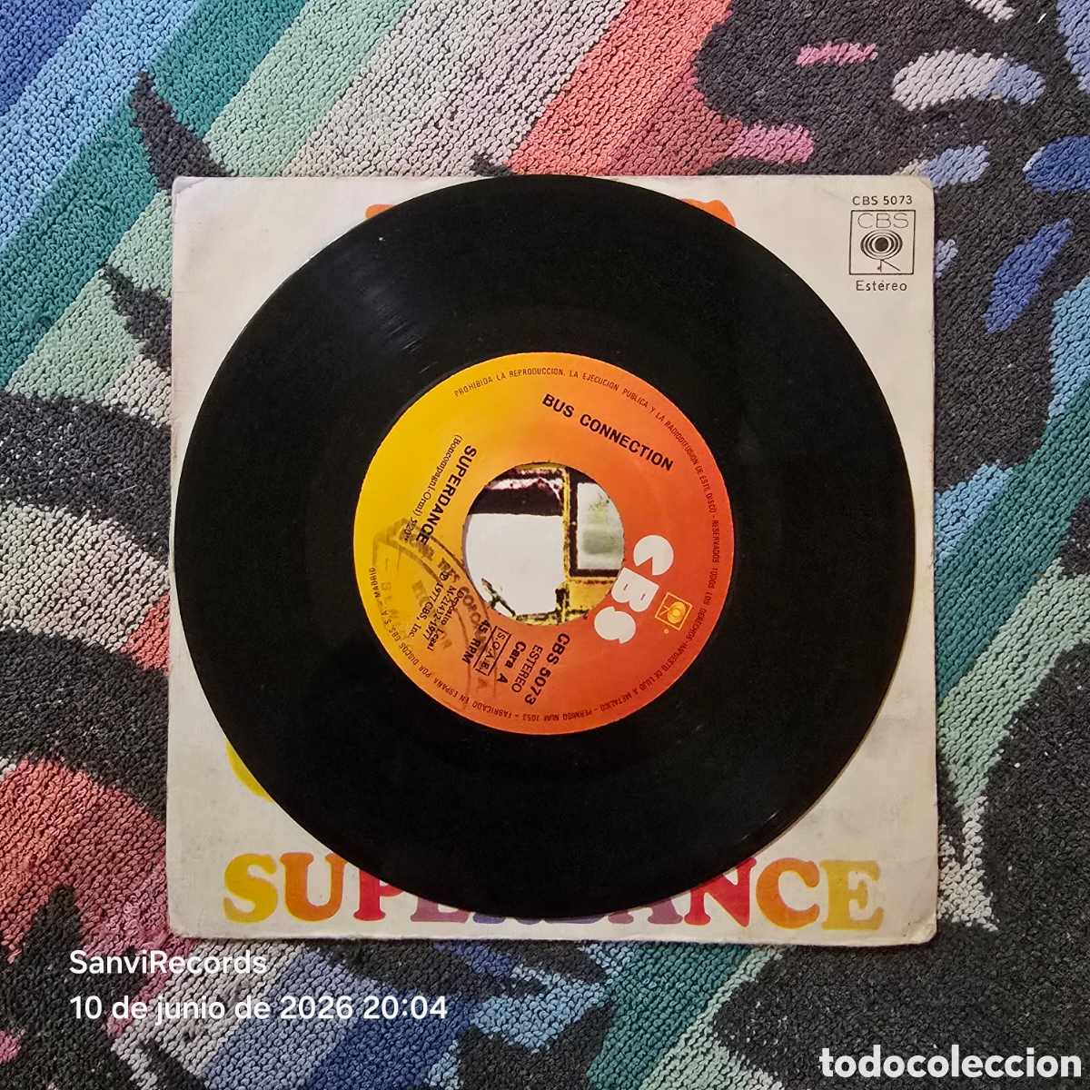 Discos de vinilo: [SINGLE] BUS CONNECTION: SUPERDANCE - AMOR, QUE TE PASA (CBS) (1977) - Foto 3