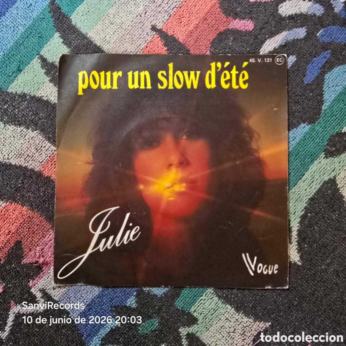 Discos de vinilo: [SINGLE] JULIE: POUR UN SLOW D'&Eacute;T&Eacute; - D&Eacute;PART (VOGUE) (1978)