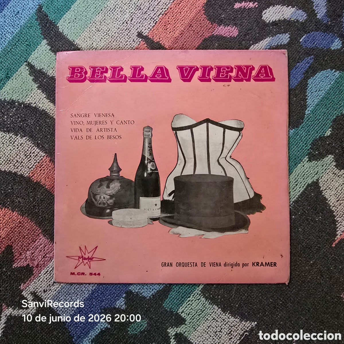 Discos de vinilo: [EP] GRAN ORQUESTA DE VIENA, KRAMER: BELLA VIENA (MARFER) (1964)