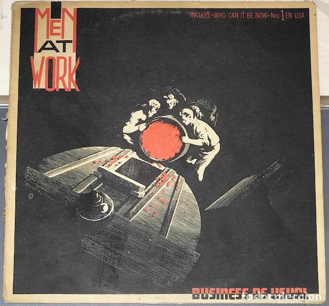 Discos de vinilo: Men At Work - Business As Usual - LP CBS ref. S 85423. Ed. espa&ntilde;ola 1982.
