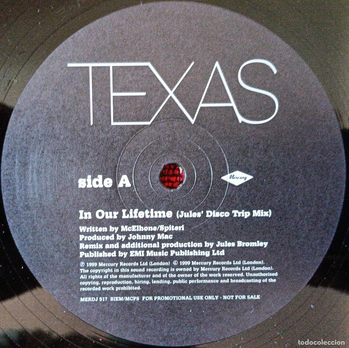 Discos de vinilo: TEXAS ** In Our Lifetime ** MAXI SINGLE VINILO 1999 UK