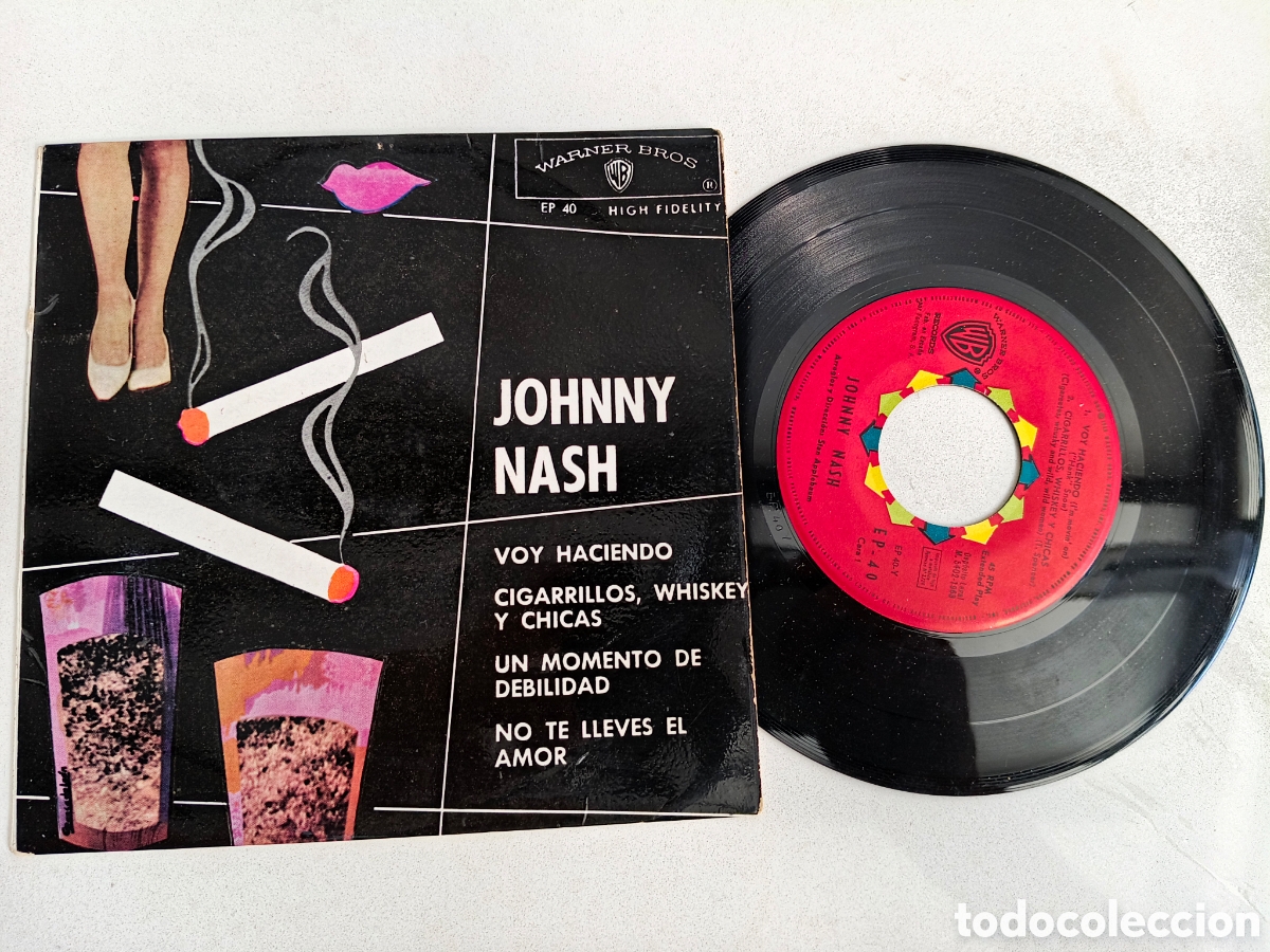 Discos de vinilo: JONNY NASH - I'm Movin On +3 - EP WB ESPA&Ntilde;A 1963 // R&B POPCORN MOD NORTHERN SOUL