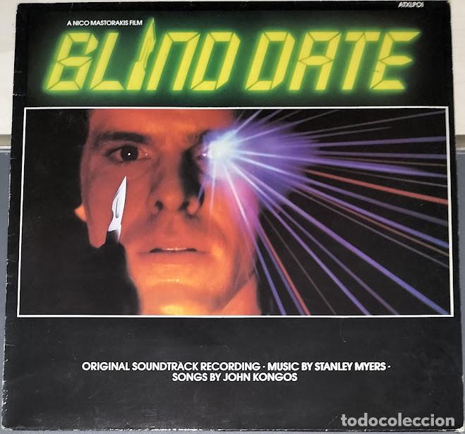 Discos de vinilo: John Kongos / Stanley Myers &lrm;&ndash; Blind Date - Banda Sonora - LP Audiotrax &lrm;ref. ATXLP 01. Ed. UK 1984.
