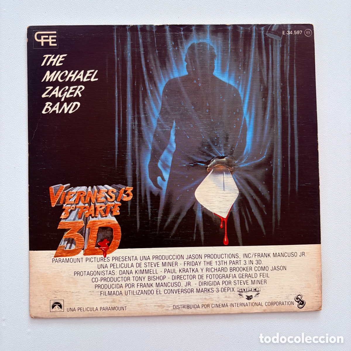 Discos de vinilo: single 7'' The Michael Zager Band &lrm;&ndash; Theme From Friday The 13th Part 3 / Rock Bottom viernes 13