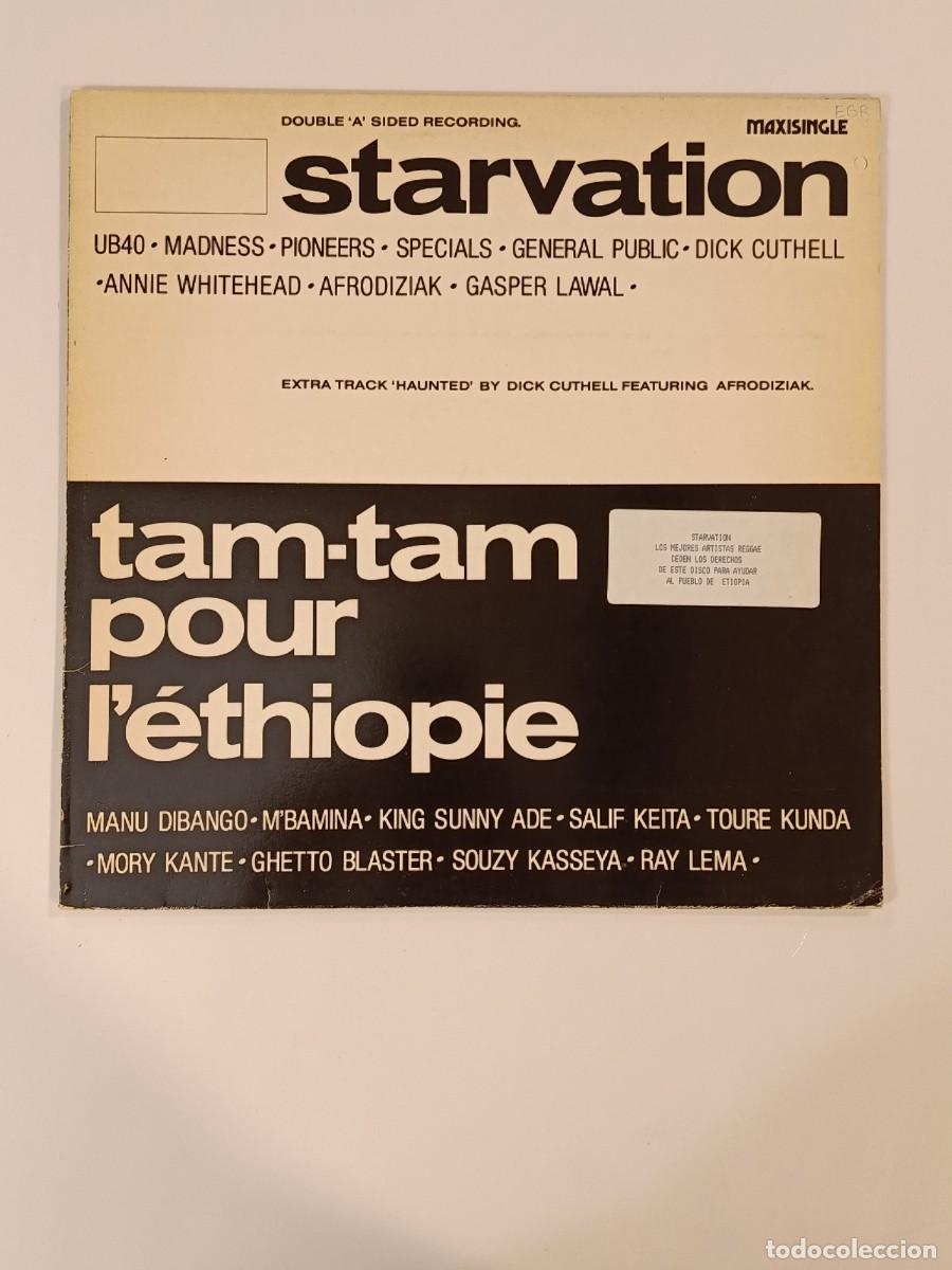 Discos de vinilo: DISCO. STARVATION. TAM-TAM POU L&acute;ETHIOPIE. VARIOS AUTORES. LP VINILO