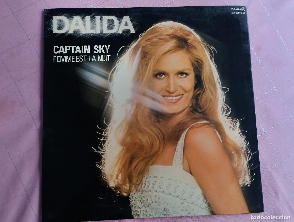 Discos de vinilo: Dalida &ndash; Captain Sky - Femme Est La Nuit, 1977 ed espa&ntilde;ola