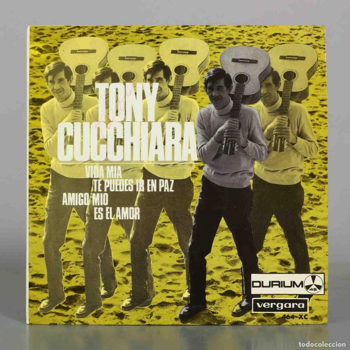 Discos de vinilo: EP. Vida Mia / Te Puedes Ir En Paz / Amigo Mio / Es El Amor - Tony Cucchiara