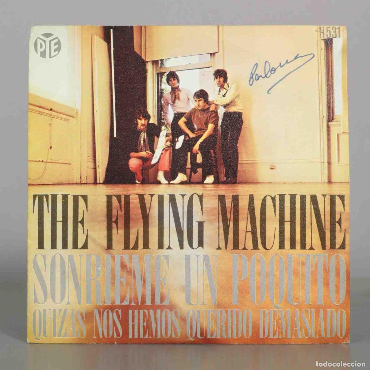 Discos de vinilo: SINGLE. The Flying Machine - Sonrieme un poquito / Quizas nos hemos querido demasiado