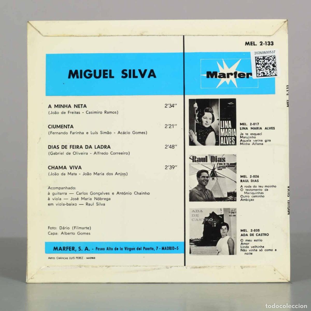 Discos de vinilo: SINGLE. A Minha Neta - Miguel Silva - Foto 2