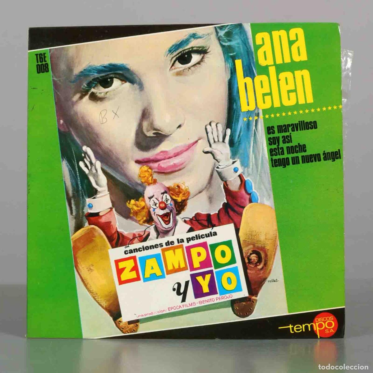 Discos de vinilo: SINGEPLE. Canciones de la pel&iacute;cula Zampo y yo - Ana Bel&eacute;n