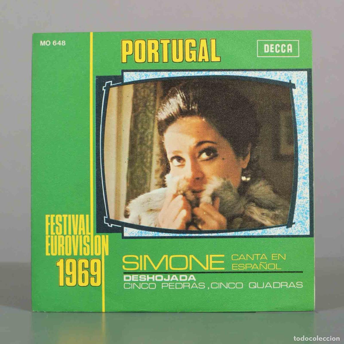 Discos de vinilo: SINGLE. Deshojada - Cinco pedras, cinco quadras - Simone