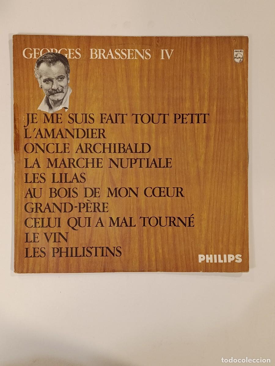 Discos de vinilo: DISCO. GEORGES BRASSENS IV. PHILIPS. LP VINILO - Foto 1