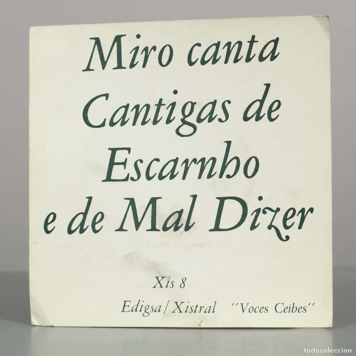 Discos de vinilo: EP. Miro canta Cantigas de Escarnho e de Mal Dizer - Miro Casabella