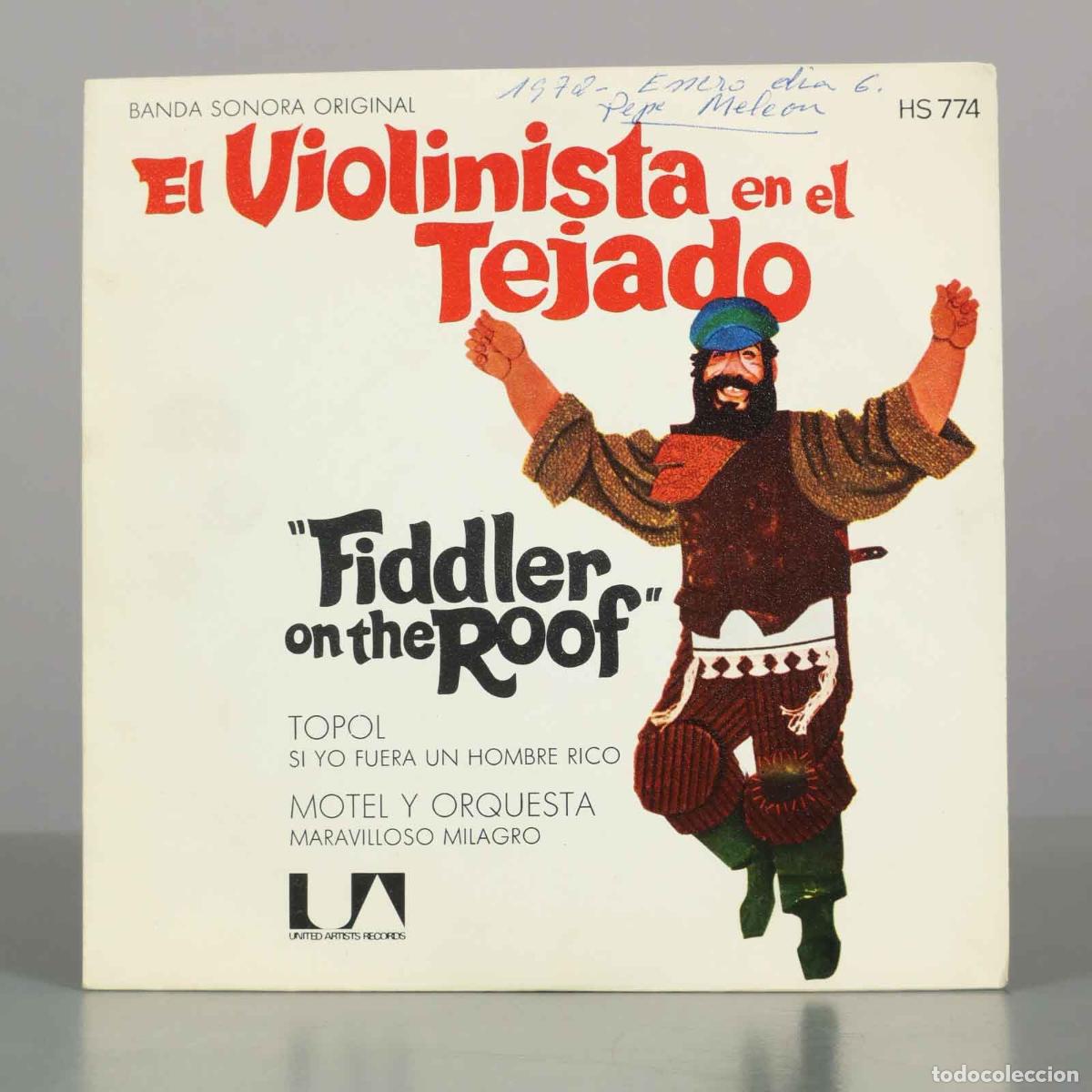 Discos de vinilo: EP. El Violinista en el Tejado - Topol, John Williams, Isaac Stern
