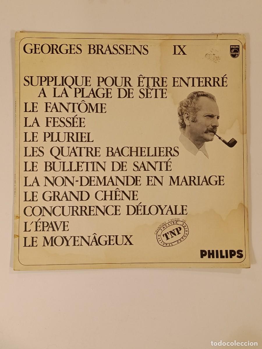 Discos de vinilo: DISCO. GEORGES BRASSENS IX. PHILIPS. LP VINILO - Foto 1