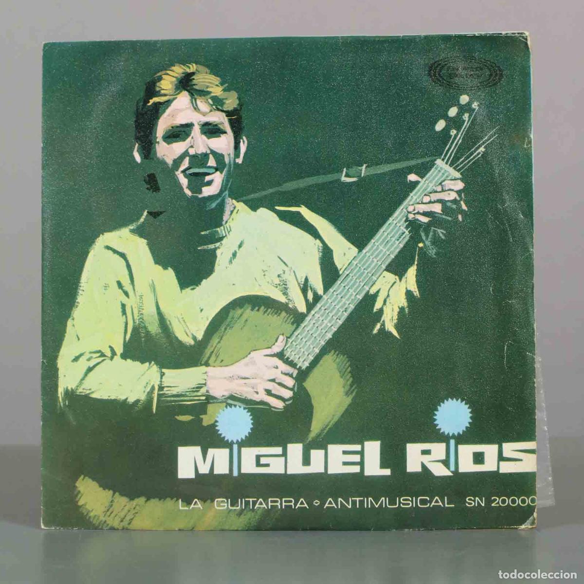 Discos de vinilo: SINGLE. La guitarra / Antimusical - Miguel R&iacute;os