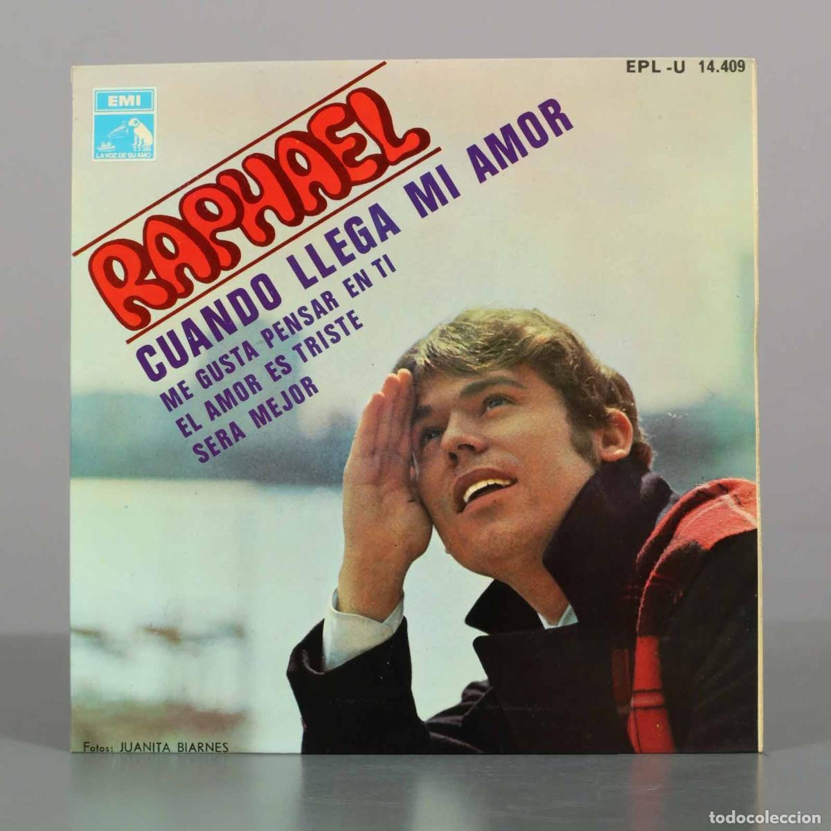 Discos de vinilo: EP. Cuando Llega Mi Amor - Raphael - Manuel Alejandro, Juanita Biarn&eacute;s