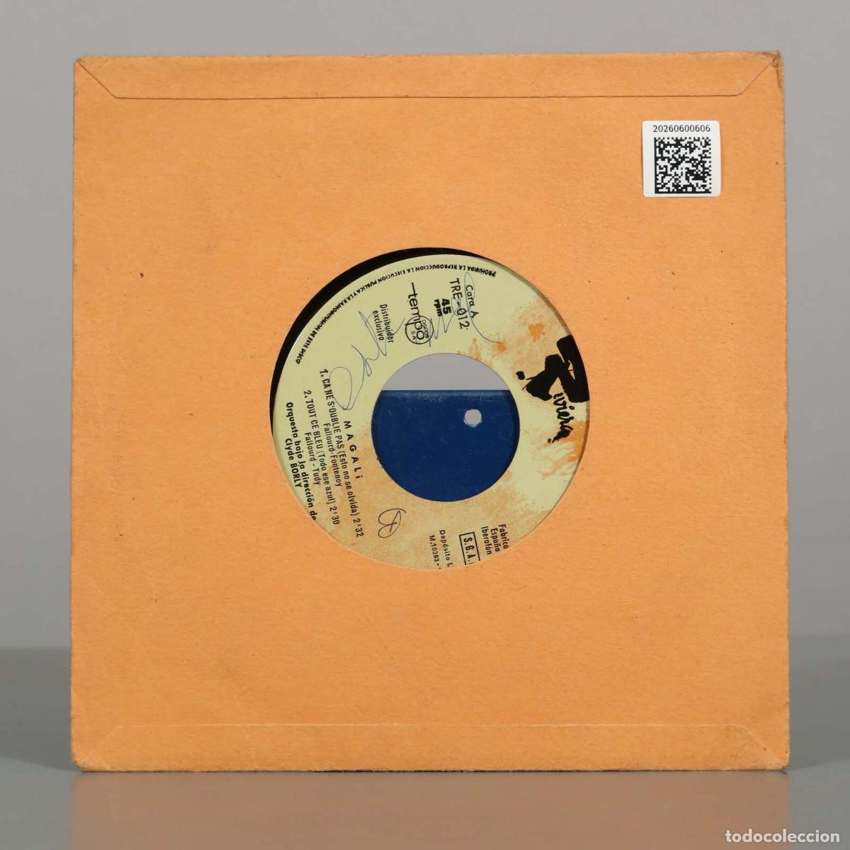 Discos de vinilo: EP. Magali - &Ccedil;a Ne S&acute;oublie Pas - Foto 2