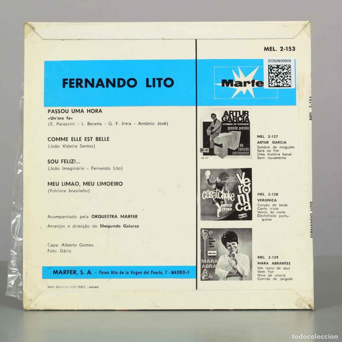 Discos de vinilo: EP. Fernando Lito MARFER - Foto 2