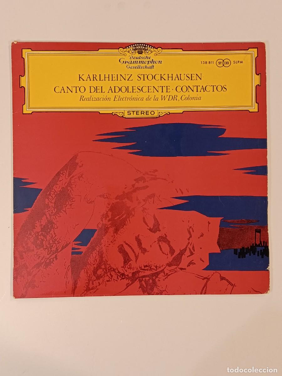 Dischi in vinile: DISCO. KARLHEINZ STOCKHAUSEN. CANTO DEL ADOLESCENTE. CONTACTOS. LP VINILO