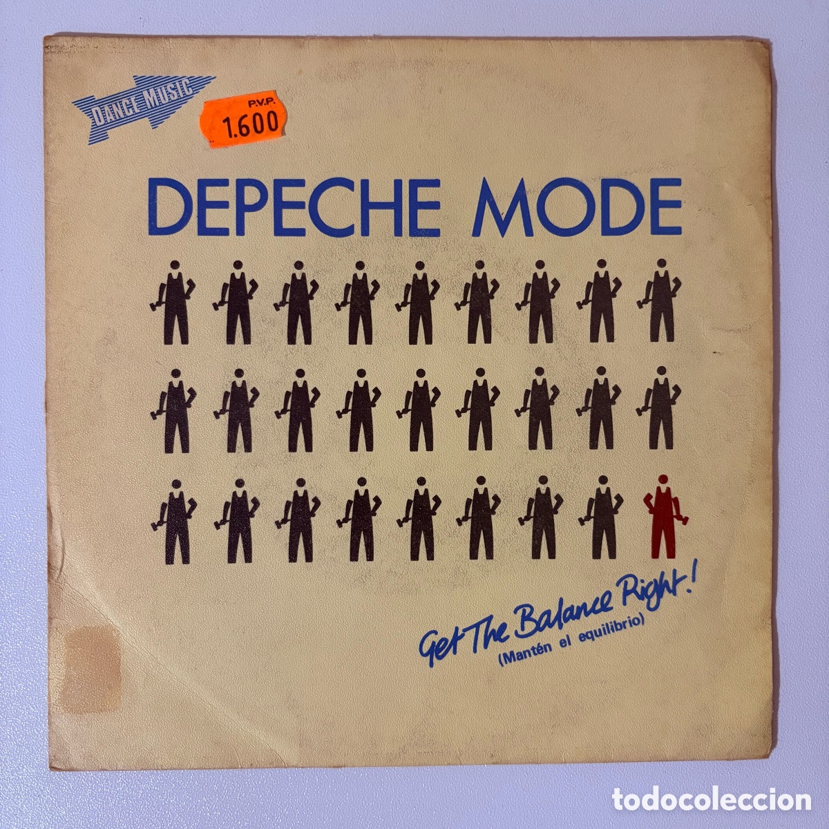 Discos de vinilo: single 7'' Depeche Mode &lrm;&ndash; Get The Balance Right! Mant&eacute;n El Equilibrio edicion espa&ntilde;ola de 1983