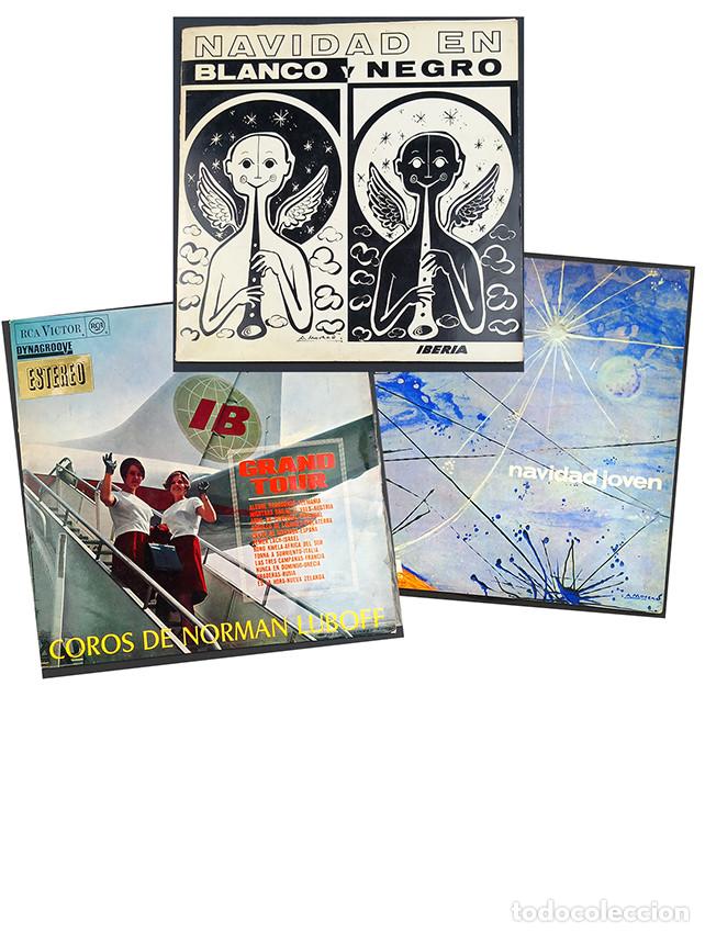 Discos de vinilo: Iberia L&iacute;neas A&eacute;reas. 3 vinilos LP Navidad