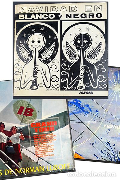 Discos de vinilo: Iberia L&iacute;neas A&eacute;reas. 3 vinilos LP Navidad