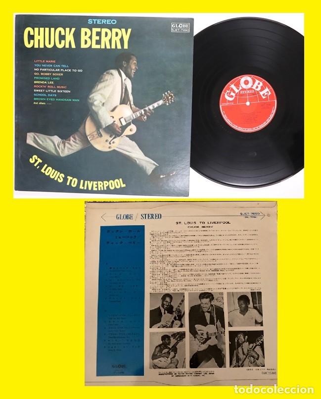 Discos de vinilo: CHUCK BERRY - St. Louis To Liverpool 1964 RARE 1&ordf; EDIT ORG JAPAN Globe SJET-7690, TODO EXC