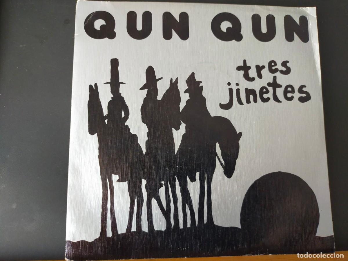 Discos de vinilo: QUN QUN. TRES JINETES. TROYA. 2 TEMAS. TRES JINETES - SIMPAT&Iacute;A. DISCO PROMOCIONAL. 1989