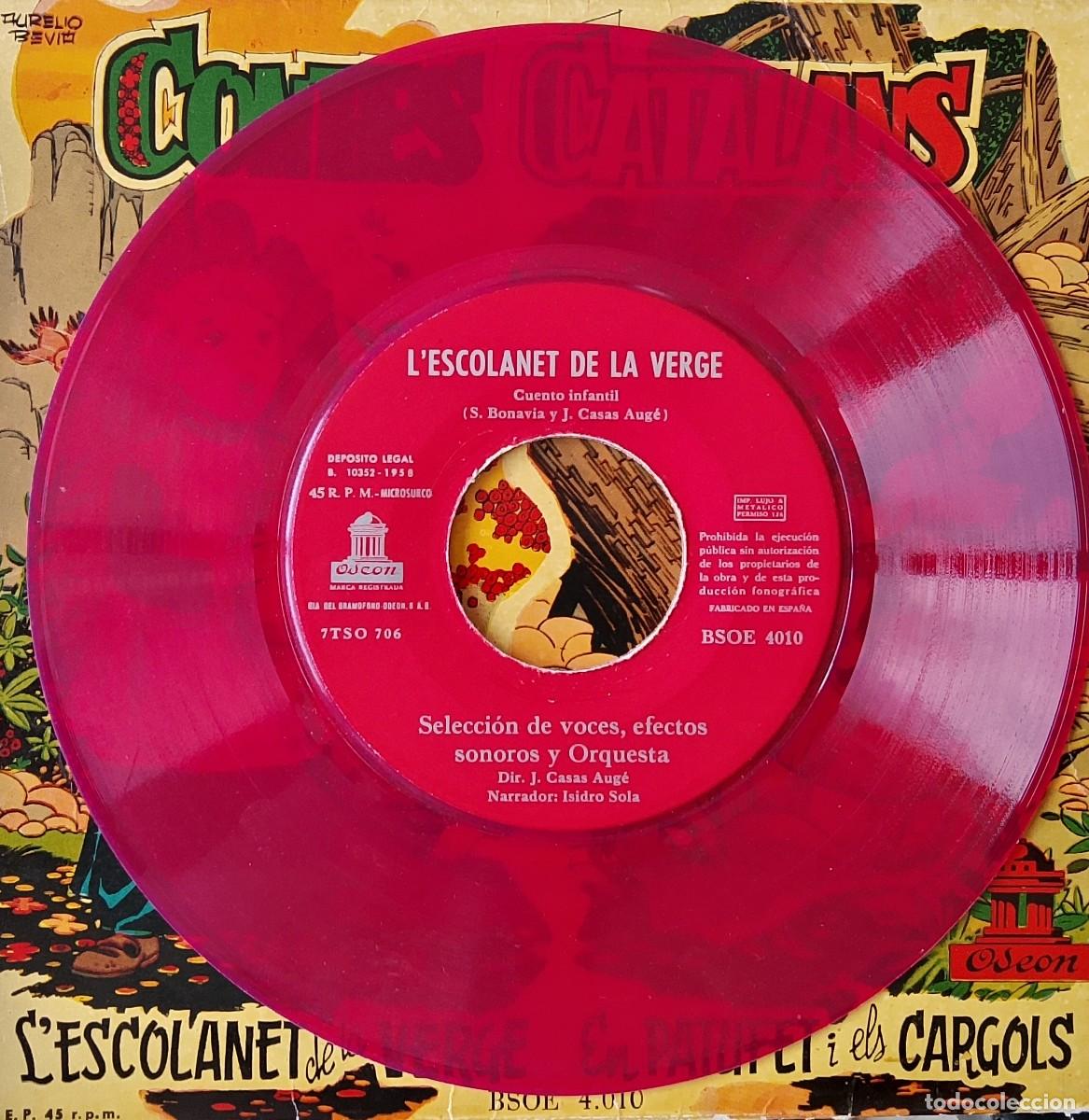 Discos de vinilo: Contes catalans. Vinilo single. - Foto 3