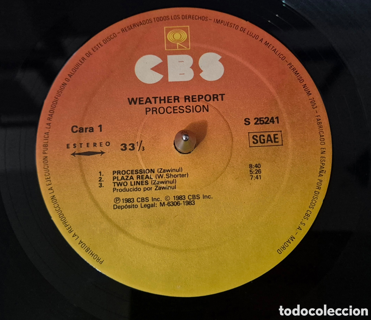 Discos de vinilo: Weather Report &ndash; Procession LP - Foto 6