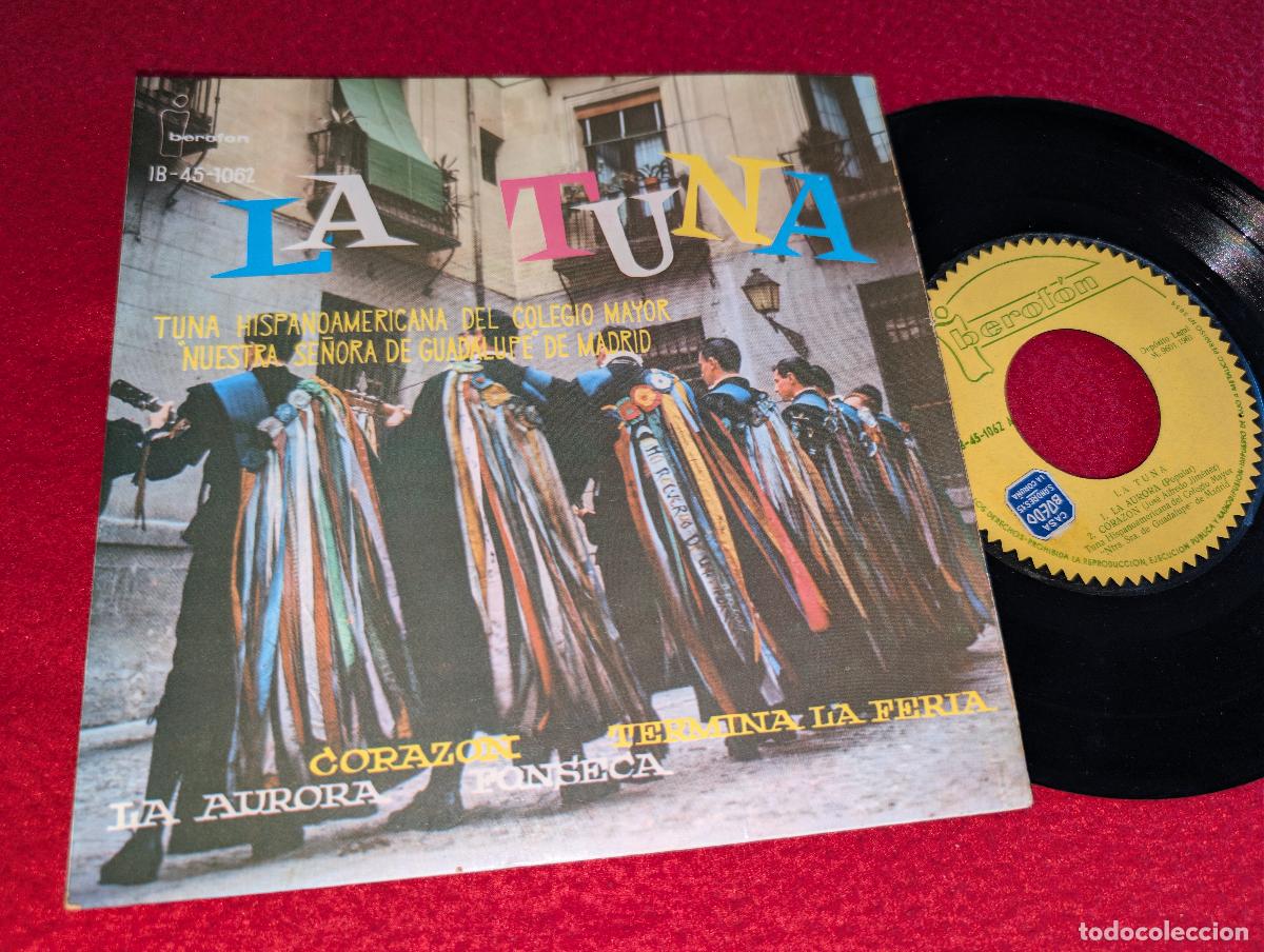 Discos de vinilo: TUNA COLEGIO MAYOR NTRA SRA GUADALUPE MADRID Corazon/La Aurora/Fonseca +1 EP 1961 Iberofon