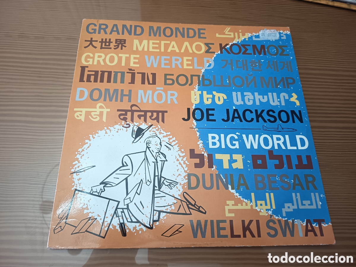 Discos de vinilo: Doble disco vinilo de Joe Jackson &rdquo; Big World &rdquo; como nuevo
