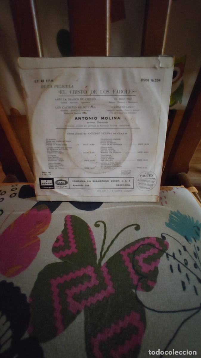 Discos de vinilo: ANTONIO MOLINA-EP EL CRISTO DE LOS FAROLES - Foto 2
