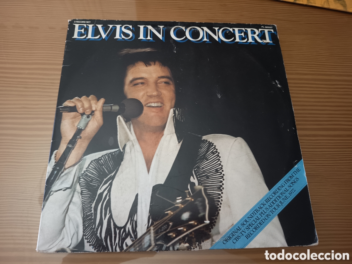 Discos de vinilo: Doble disco vinilo de Elvis Presley &rdquo; Elvis In Concert&rdquo; vinilos a estrenar