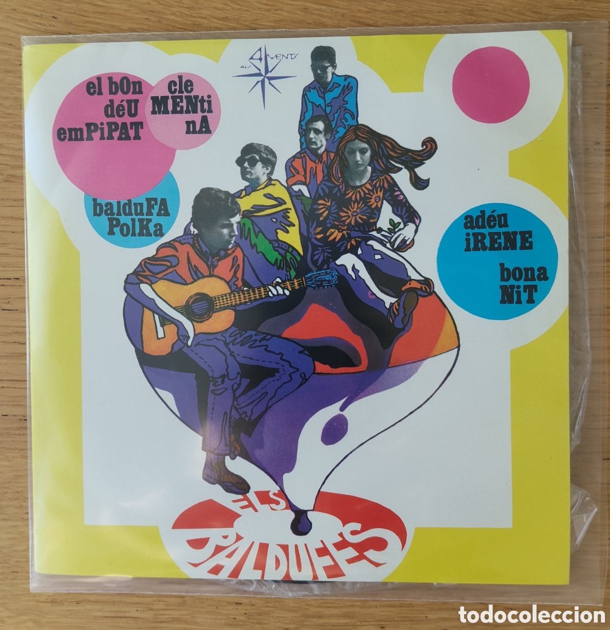 Discos de vinilo: ELS BALDUFES : &rdquo;EL BON D&Eacute;U, EMPIPAT&rdquo; EP VINILO 1969 - FOLK