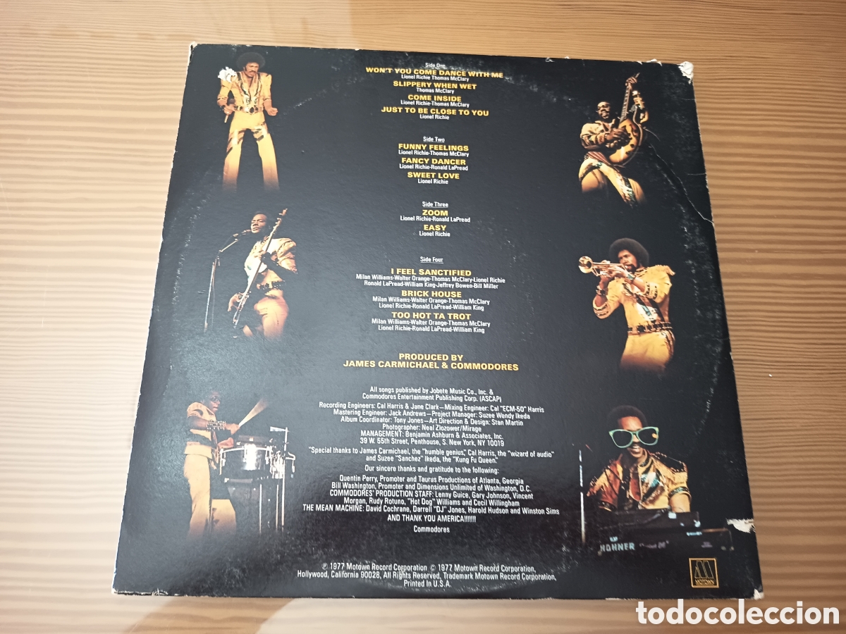 Discos de vinilo: Doble disco de vinilo de Commodores &rdquo; Live ! &rdquo; - Foto 2