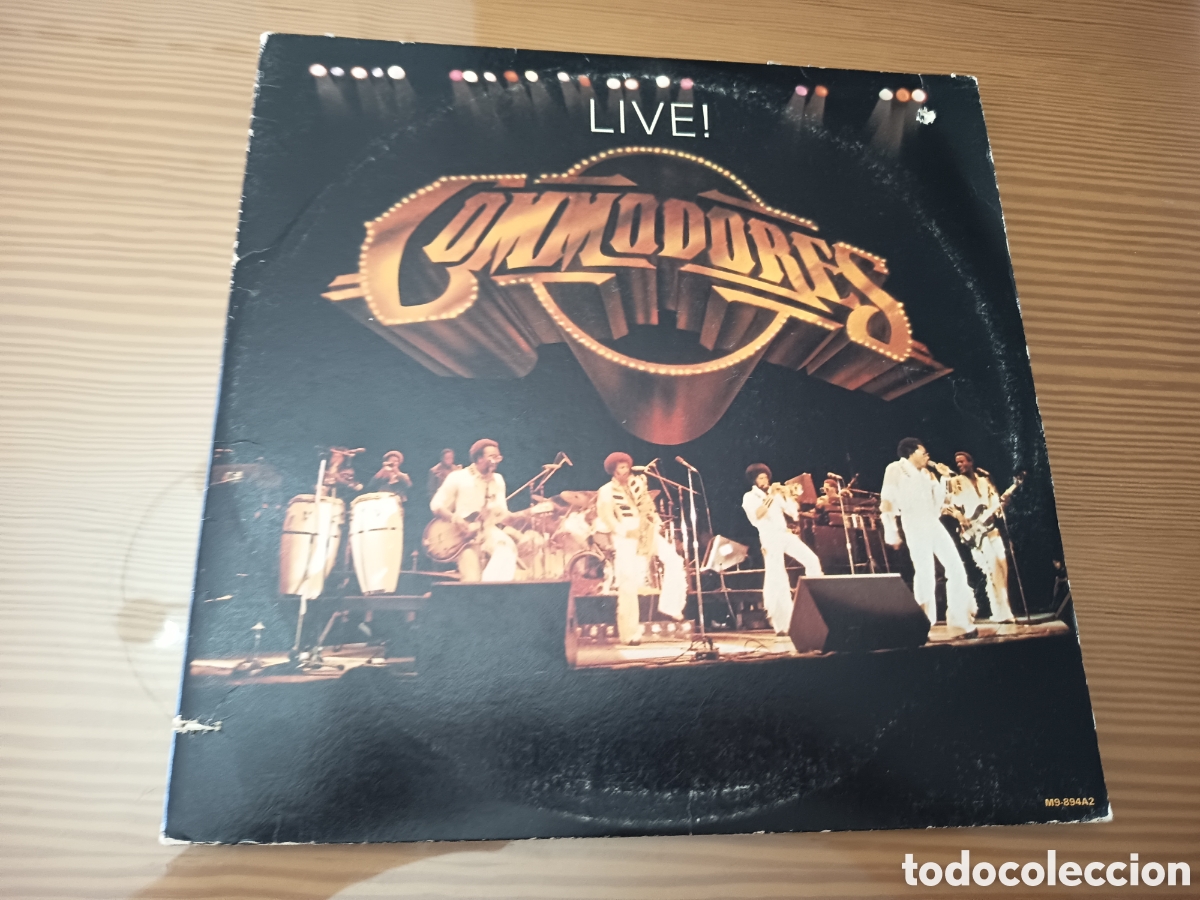 Discos de vinilo: Doble disco de vinilo de Commodores &rdquo; Live ! &rdquo;