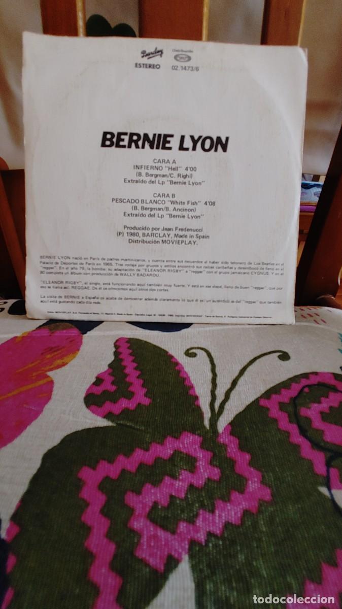 Discos de vinilo: BERNIE LYON-SINGLE INFIERNO - Foto 2