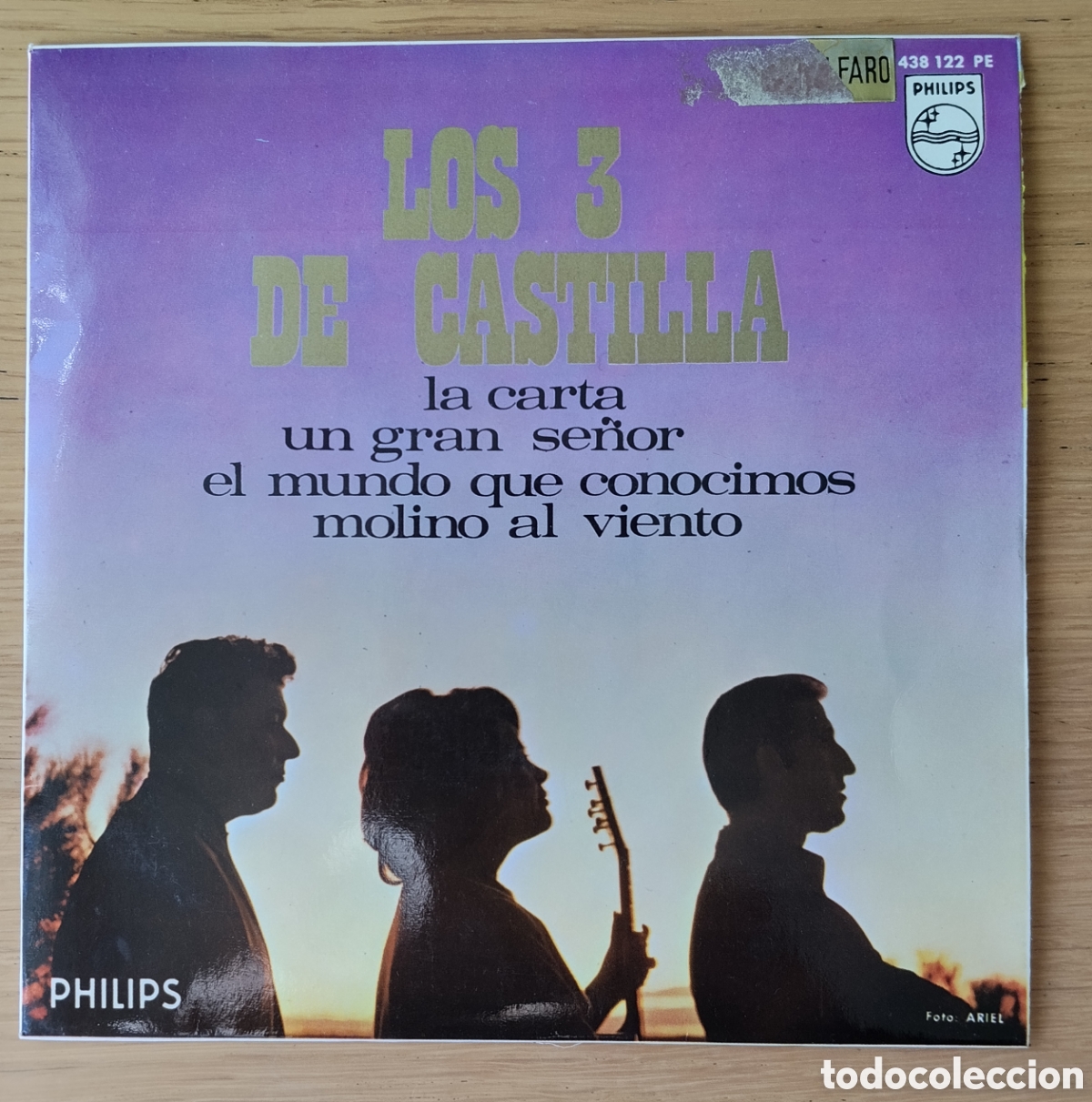 Discos de vinilo: LOS TRES DE CASTILLA : &rdquo;LA CARTA&rdquo; EP VINILO 1967 - POP - ROCK