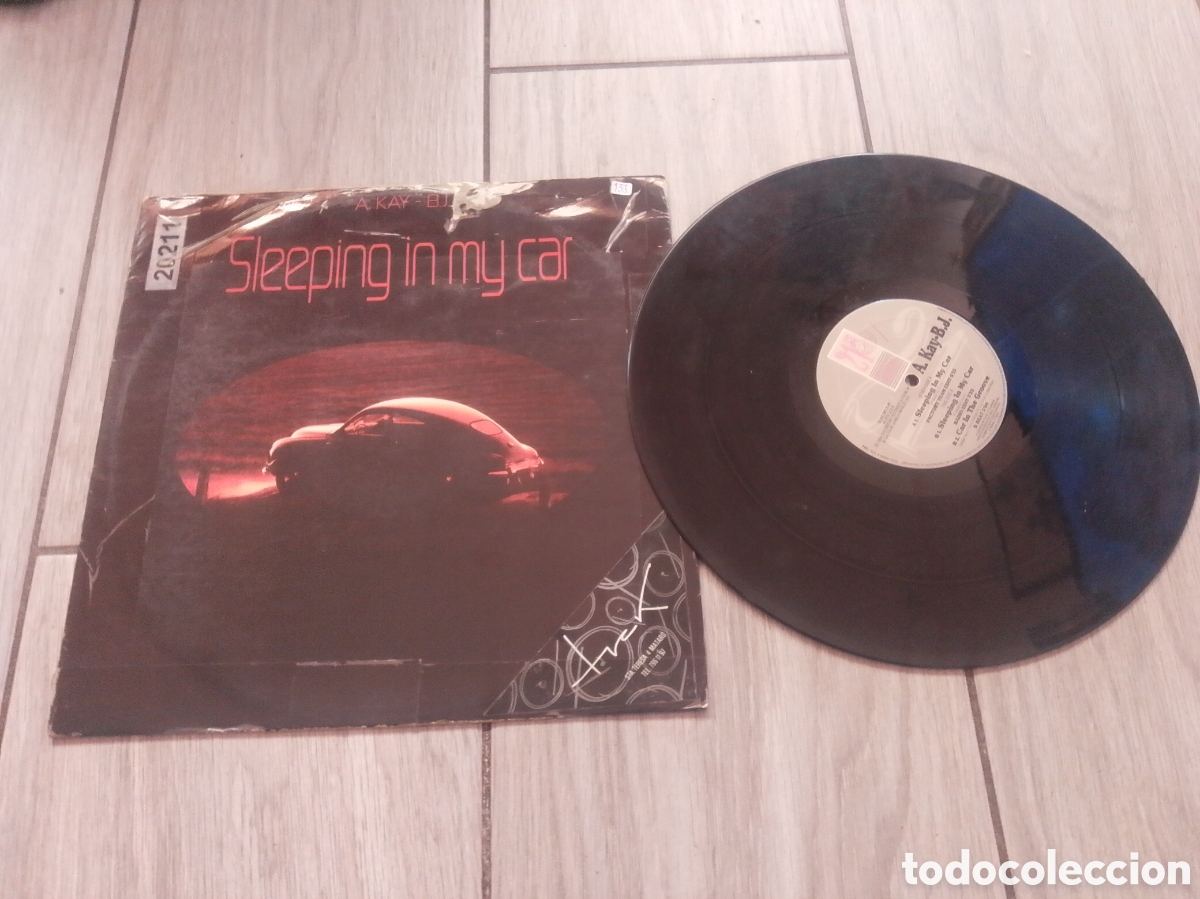 Discos de vinilo: A. KAY-B. J. - SLEEPING IN MY CAR - MAXI - SPAIN - 21 ST CENTURY RECORDS - PLS 153 - L -