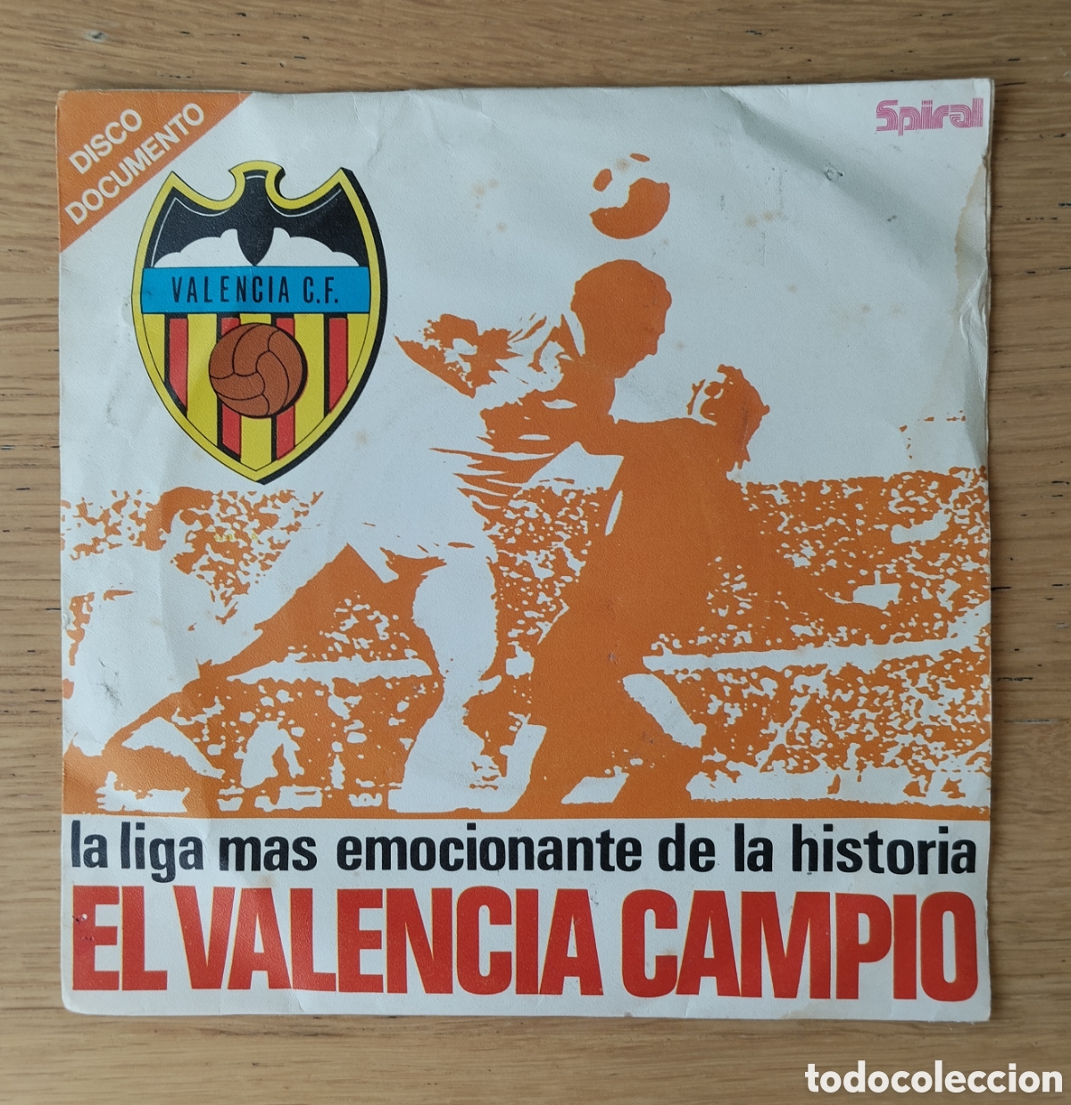 Discos de vinilo: V/A : &rdquo;EL VALENCIA CAMPI&Oacute;. LA LIGA M&Aacute;S EMOCIONANTE DE LA HISTORIA&rdquo; SINGLE VINILO 1971 - FUTBOL