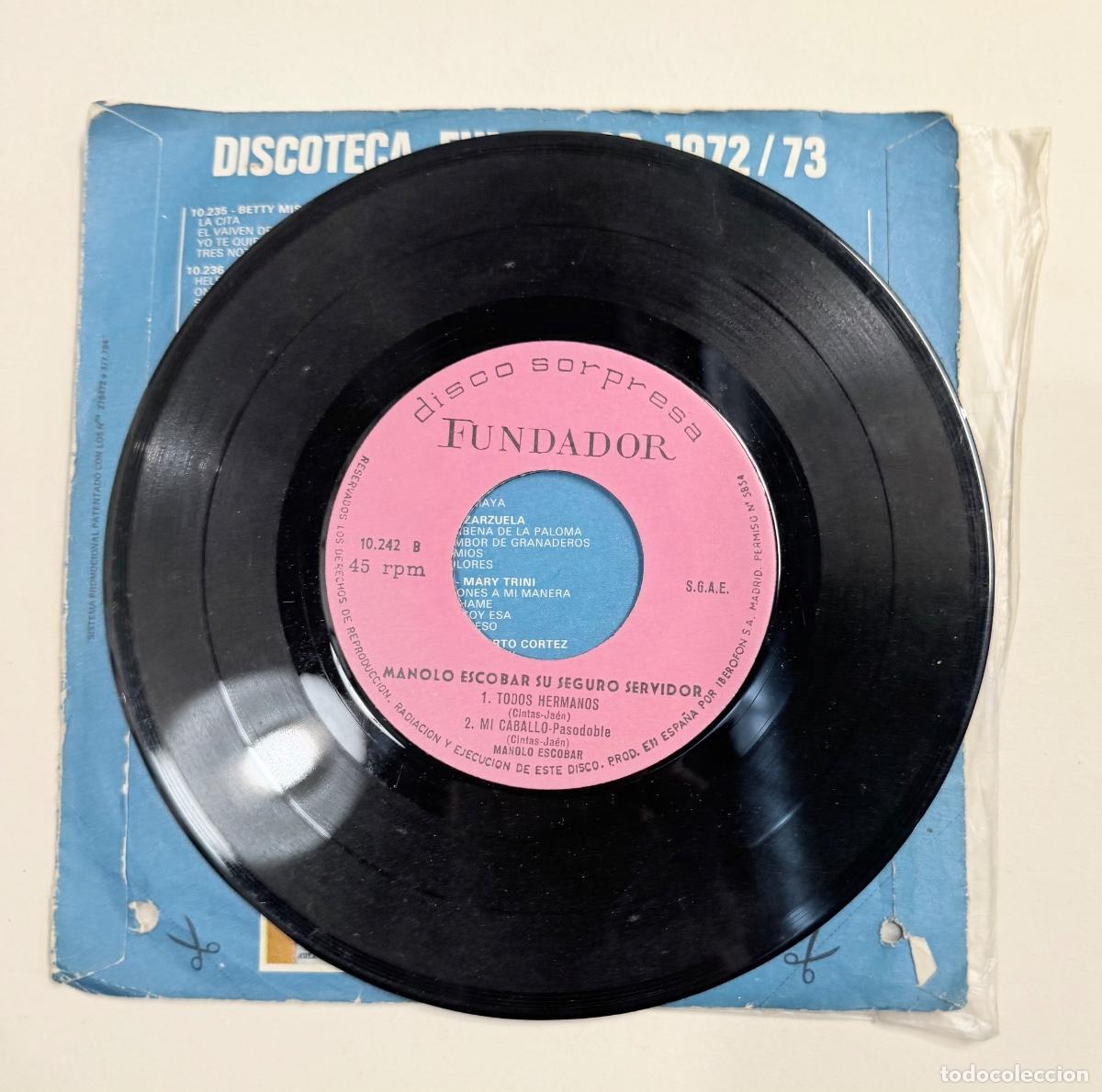 Discos de vinilo: Disco sorpresa Fundador 1972/73 - Foto 3