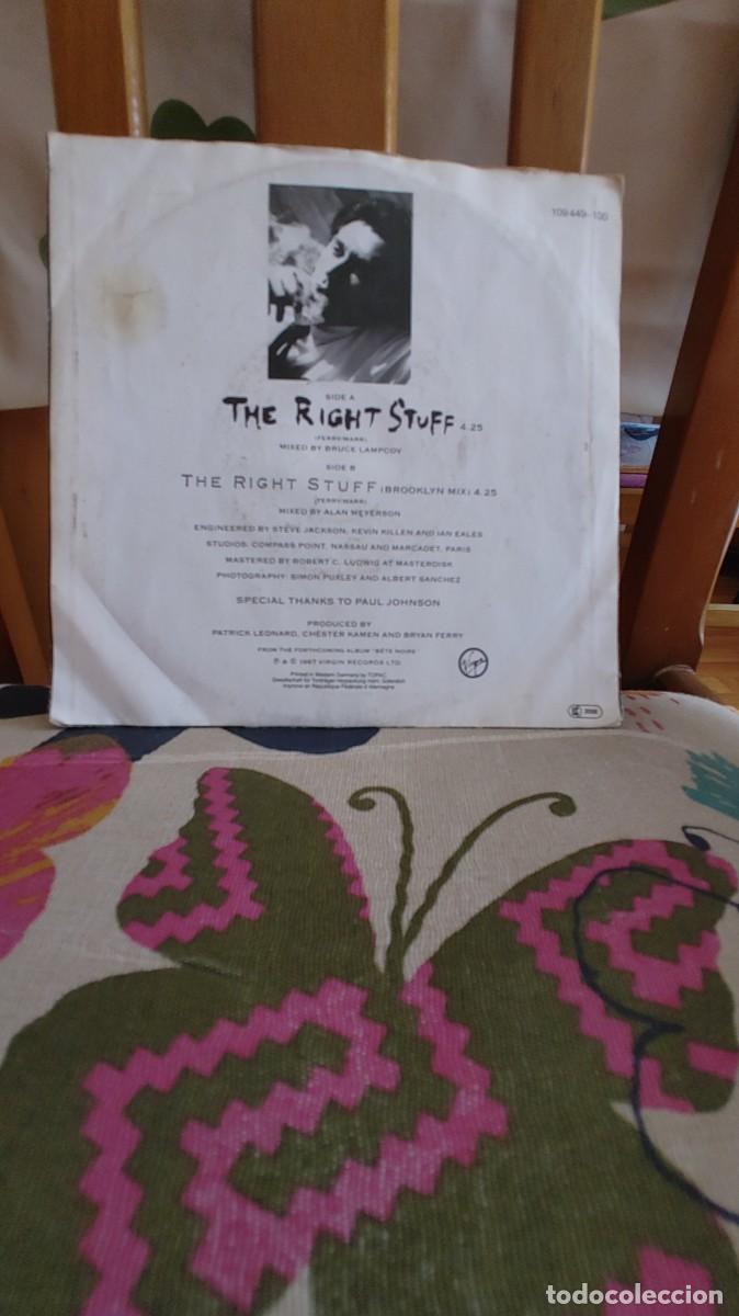 Discos de vinilo: BRYAN FERRY-SINGLE THE RIGHT STUFF - Foto 2