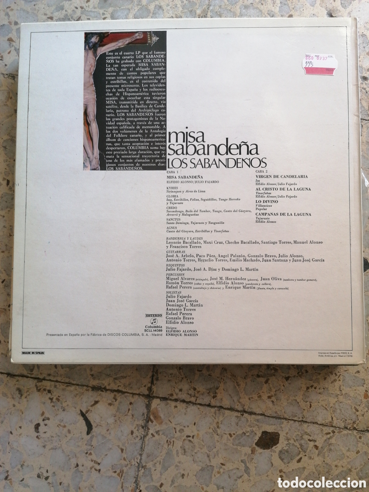 Discos de vinilo: LP MISA SABANDE&Ntilde;A 1972 - Foto 2